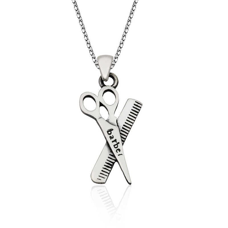 925 Ayar Gumus Berber Erkek Kolye