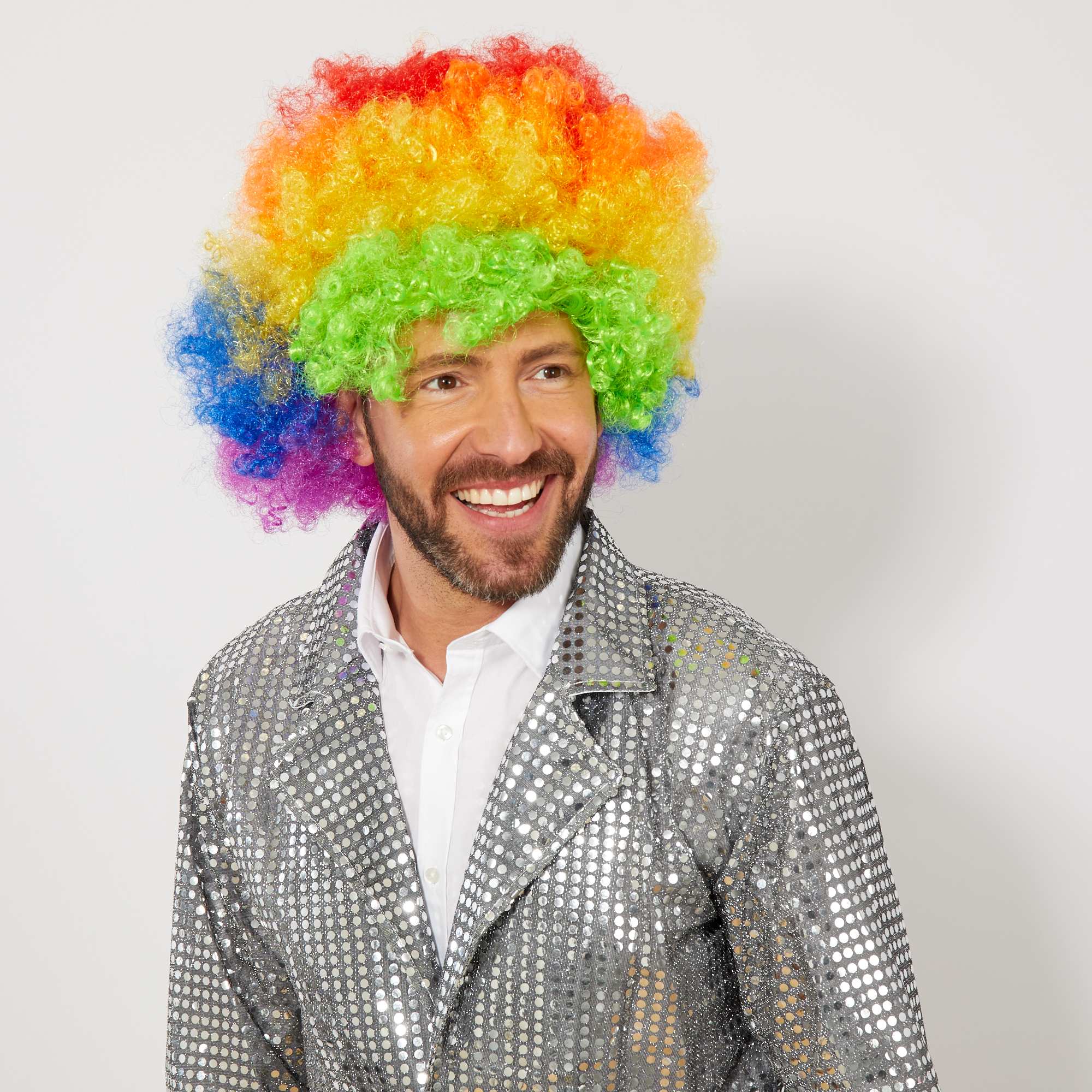 Rengarenk Kivircik Afro Bonus Peruk