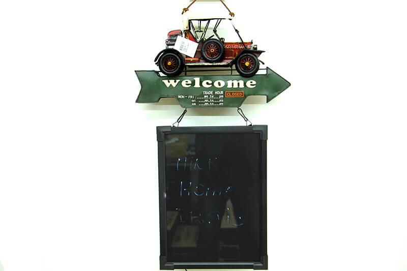 Dekoratif Metal Yazi Tahtasi Tabela Okul Tahtasi Led Isikli