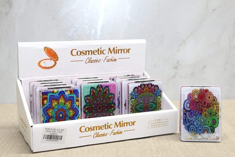 Mandala Desenli Hareketli Sulu El Aynasi