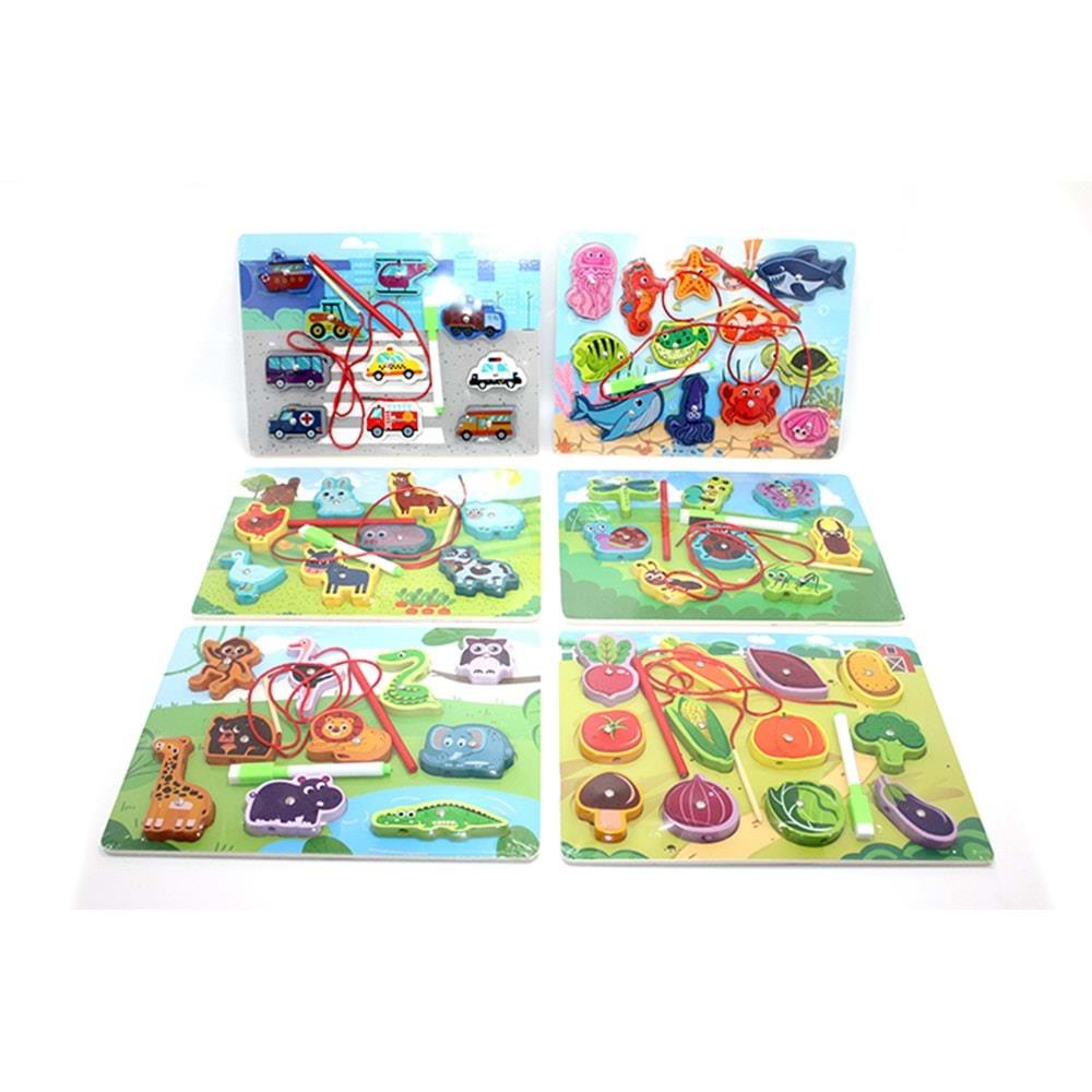 Ahsap Miknatisli Tutma Oyunu Ve Yazi Tahtasi