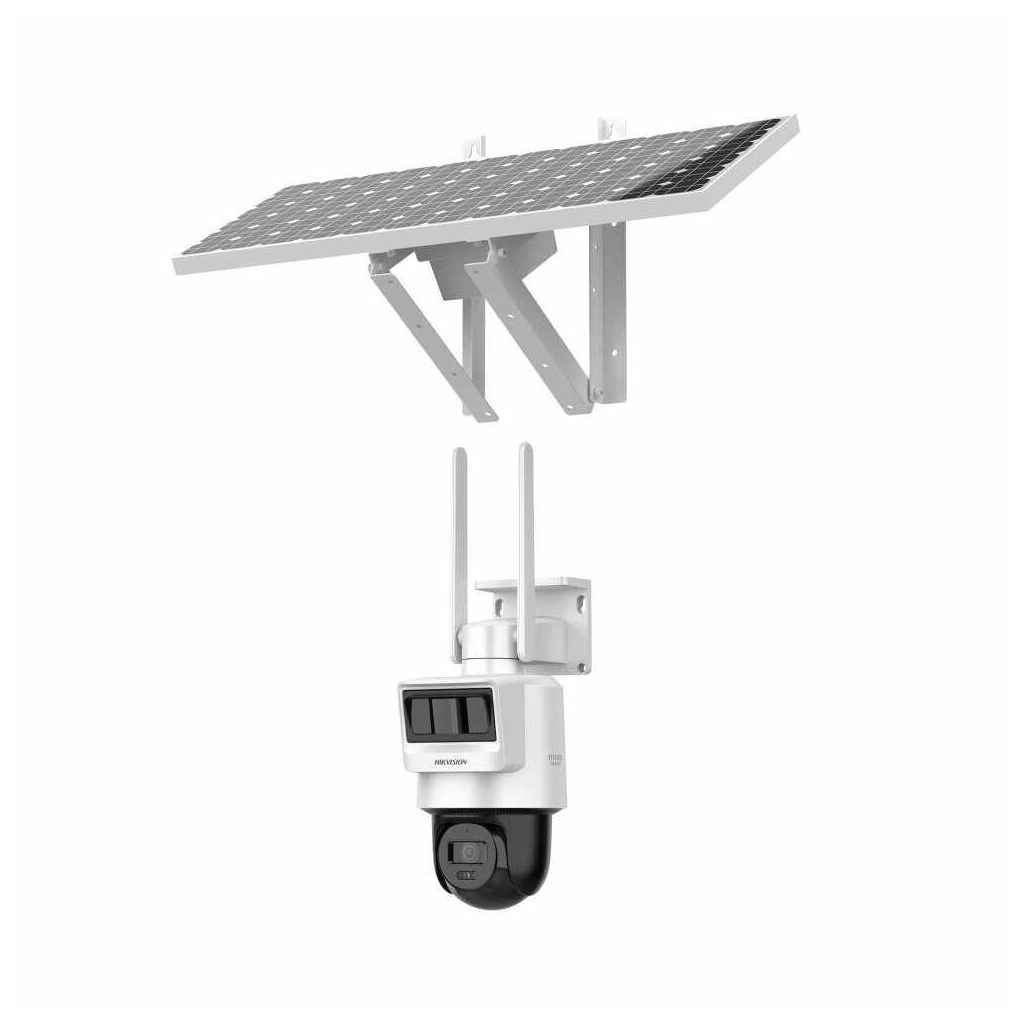 HIKVISION DS-2DE2C400IWG-K/4G/C05S10, 4Mpix,   2.8mm, 30Mt Gece Gorusu, Dahili Mikrofon, PIR+RADAR,  4G, Solar  PT IP Kamera