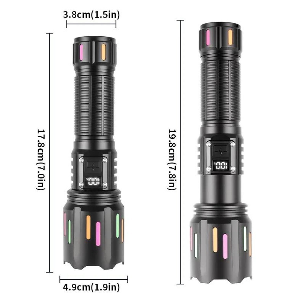 Zoomlu Led Powerbank Ozellikli Sarjli El Feneri