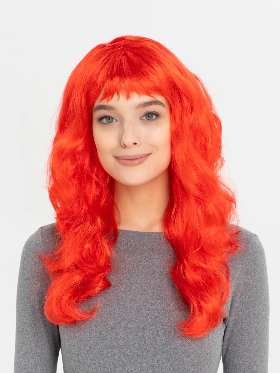 Kirmizi Renk Uzun Dalgali Parti Perugu