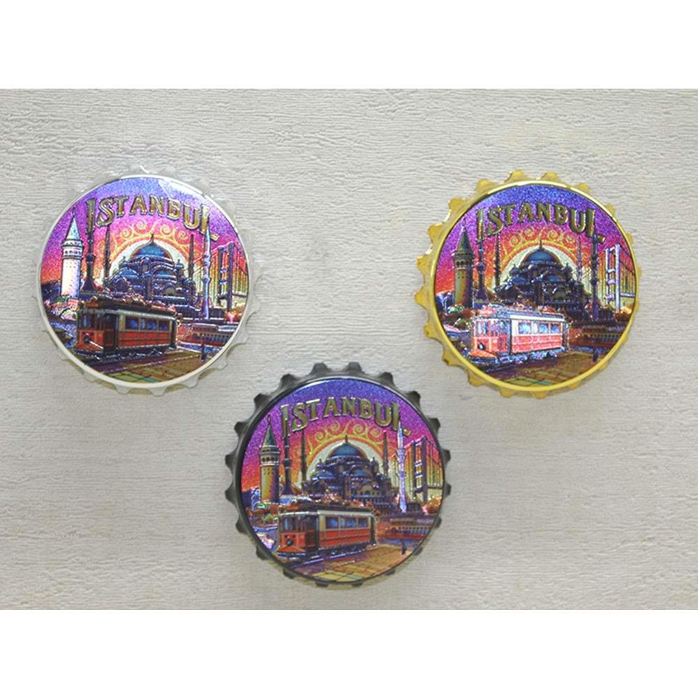 Istanbul Temali Metal Magnet