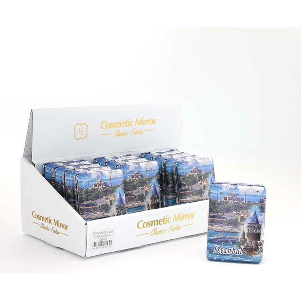Tasli Istanbul Tasarimi El Aynasi Kalin