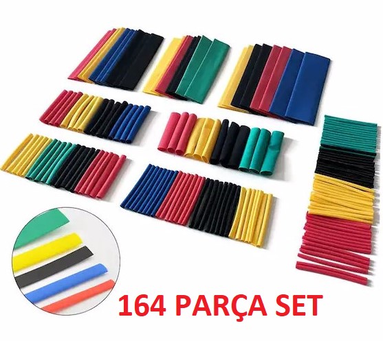 164 Parca Set Isiyla Daralan Makaron Kablo Koruyucu Kilif