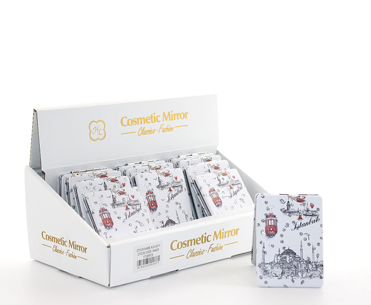 Tasli Istanbul Tasarimi El Aynasi Ince