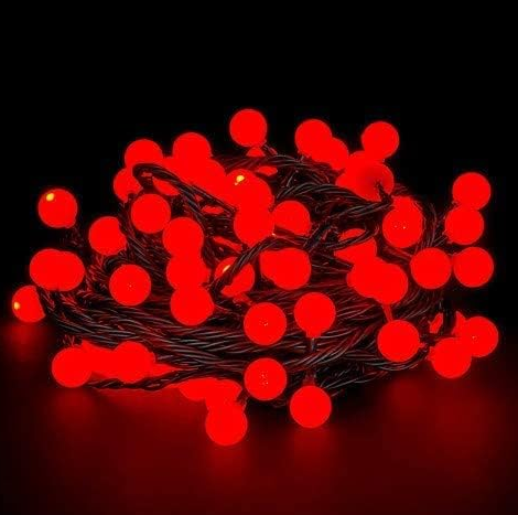 5m 28 Led Kirmizi Isik Siyah Kablo Fisli