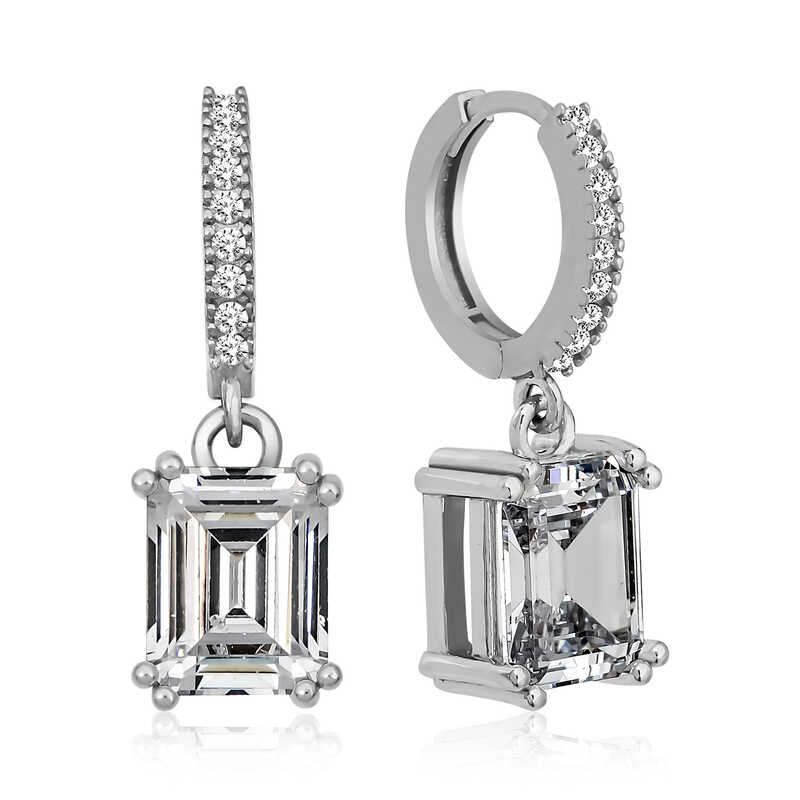 Gumus Baget Tasli Halka Kupe