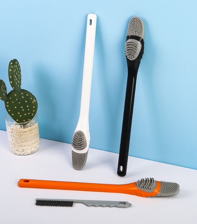 Ordek Tasarimli Silikon Tuvalet ve Ince Detay Fircasi