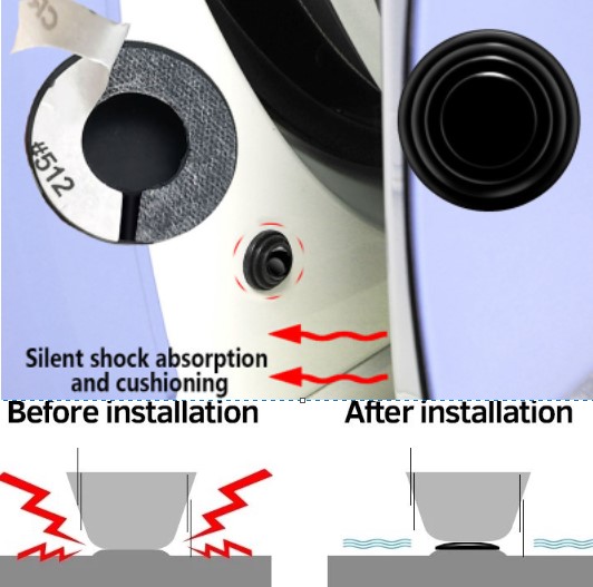 Araba Kapi Ses Darbe Emici Pad 10 Adet