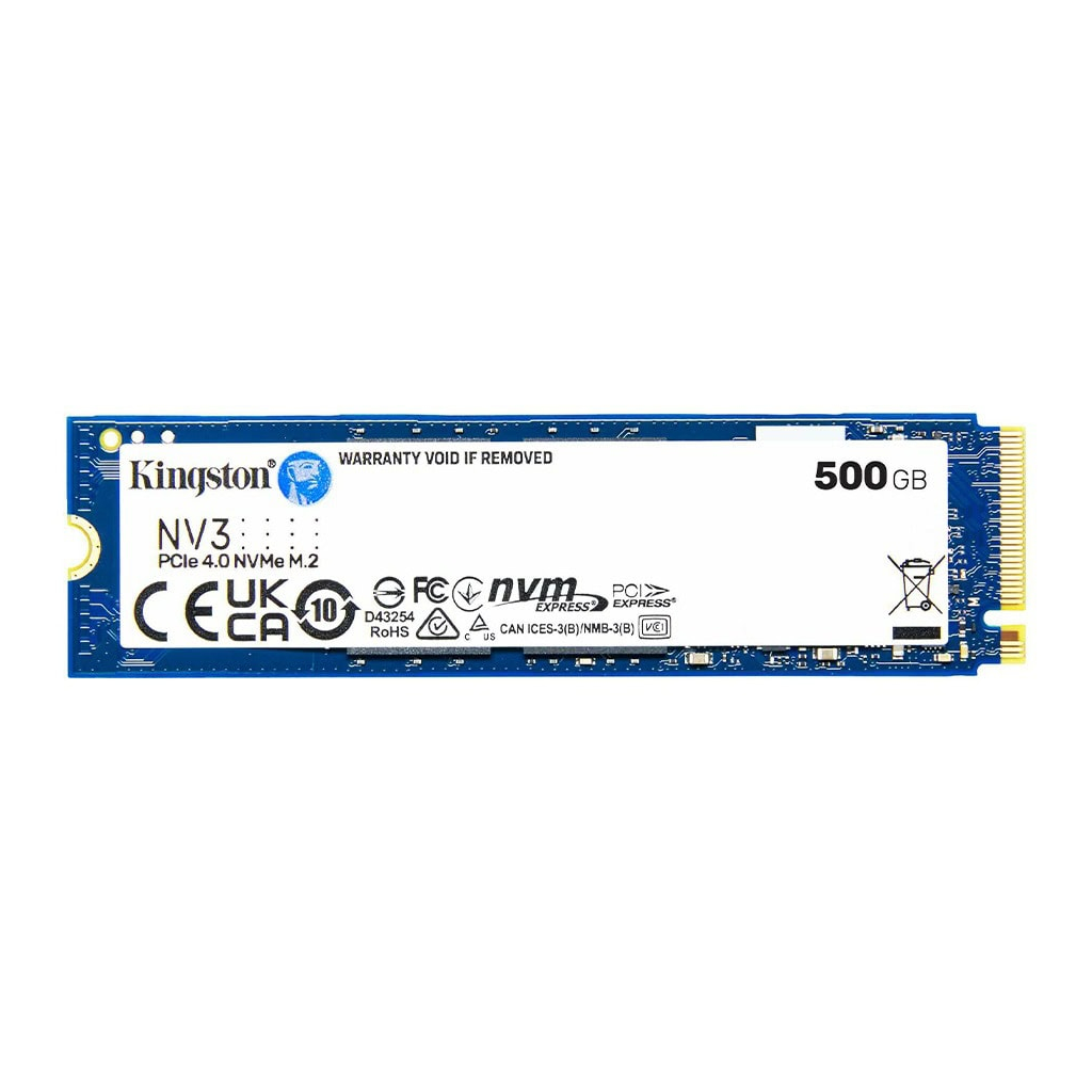 KINGSTON SNV3S/500G, NV3, 500GB, 5000/3000, Gen4, NVME PCIe M.2 2280, SSD