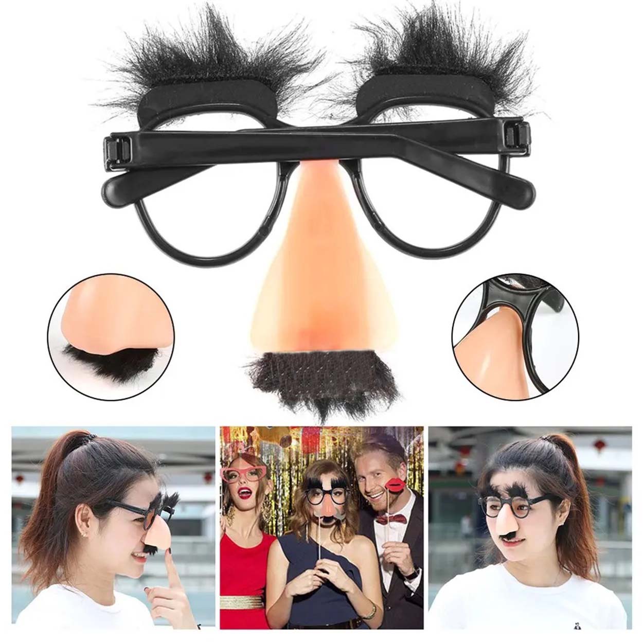 Eglenceli Kilik Degistirme Kas Biyik Mizah Gozlugu 9x13 cm