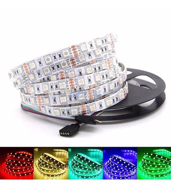 3 Cipli RGB Ic Mekan Serit Led 5 Metre Dekoratif Aydinlatma