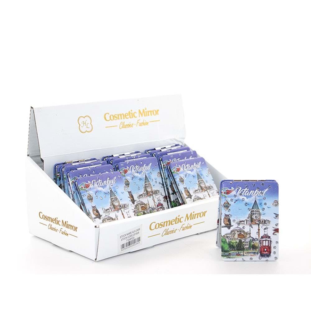 Tasli Istanbul Tasarimi El Aynasi Ince