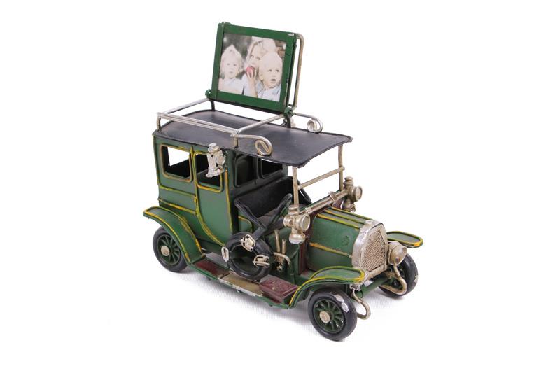 Dekoratif Metal Araba Cerceveli Biblo Hediyelik