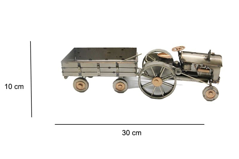 Dekoratif Metal Traktor Romork