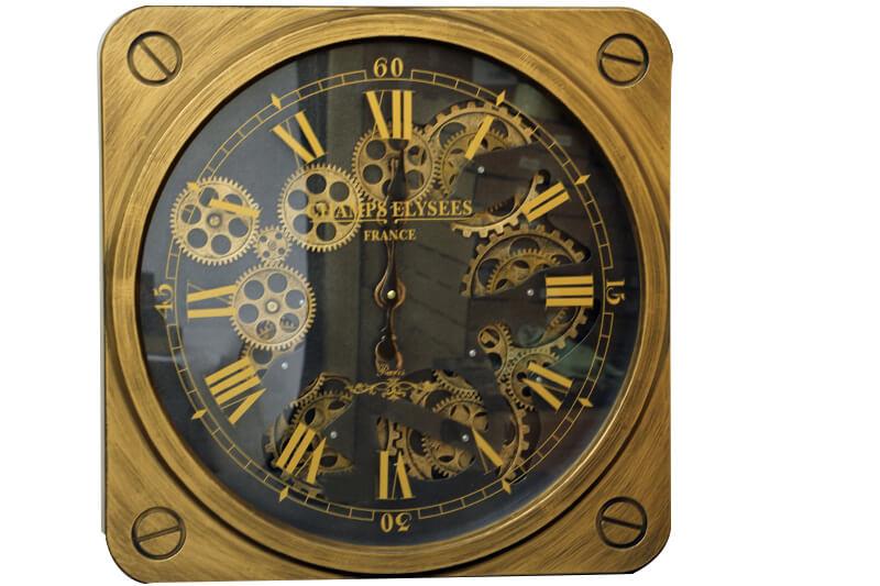 Saat Carkli Kare Roma Rakamli Duvar Saati Dekoratif Hediyelik