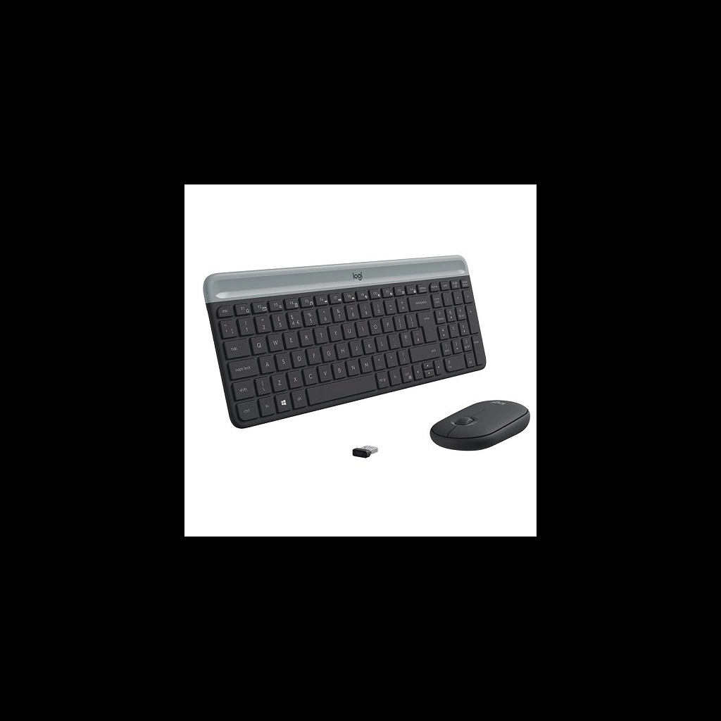 LOGITECH MK470 Siyah, 920-009435, Kablosuz, Turkce Q, Klavye Mouse Set