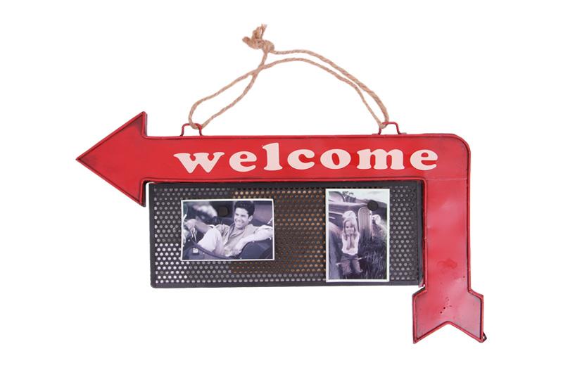 Dekoratif Metal Kapi Yazisi Yon Tabelasi Cerceveli Hediyelik