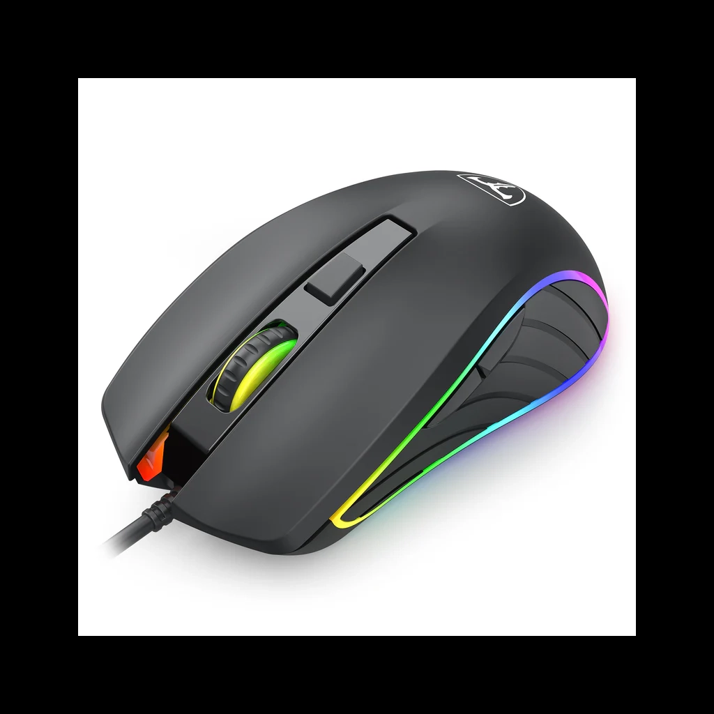 T-DAGGER T-TGM115 ZEPHYR, Cool Backlight, USB Kablolu, 7200DPI, Gaming Mouse