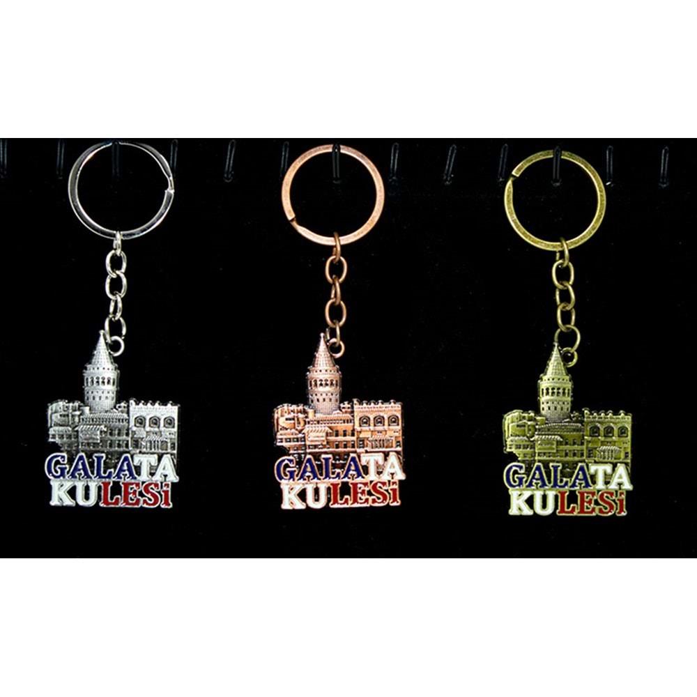 Metal Galata Kulesi Anahtarlik
