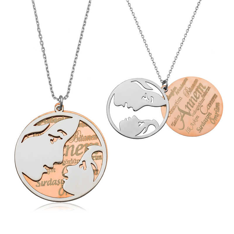 925 Ayar Gumus Annelere Ozel Gumus Kolye