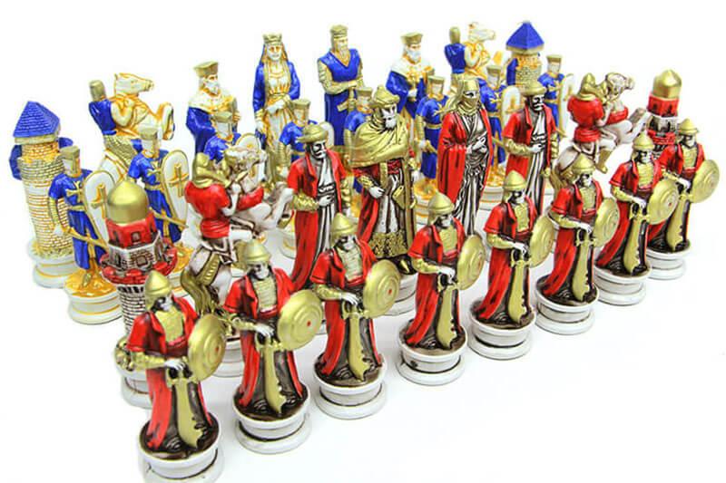 Satranc Tasi Polyester Buyukboy Alaaddin Hacli Dekoratif Hediyelik