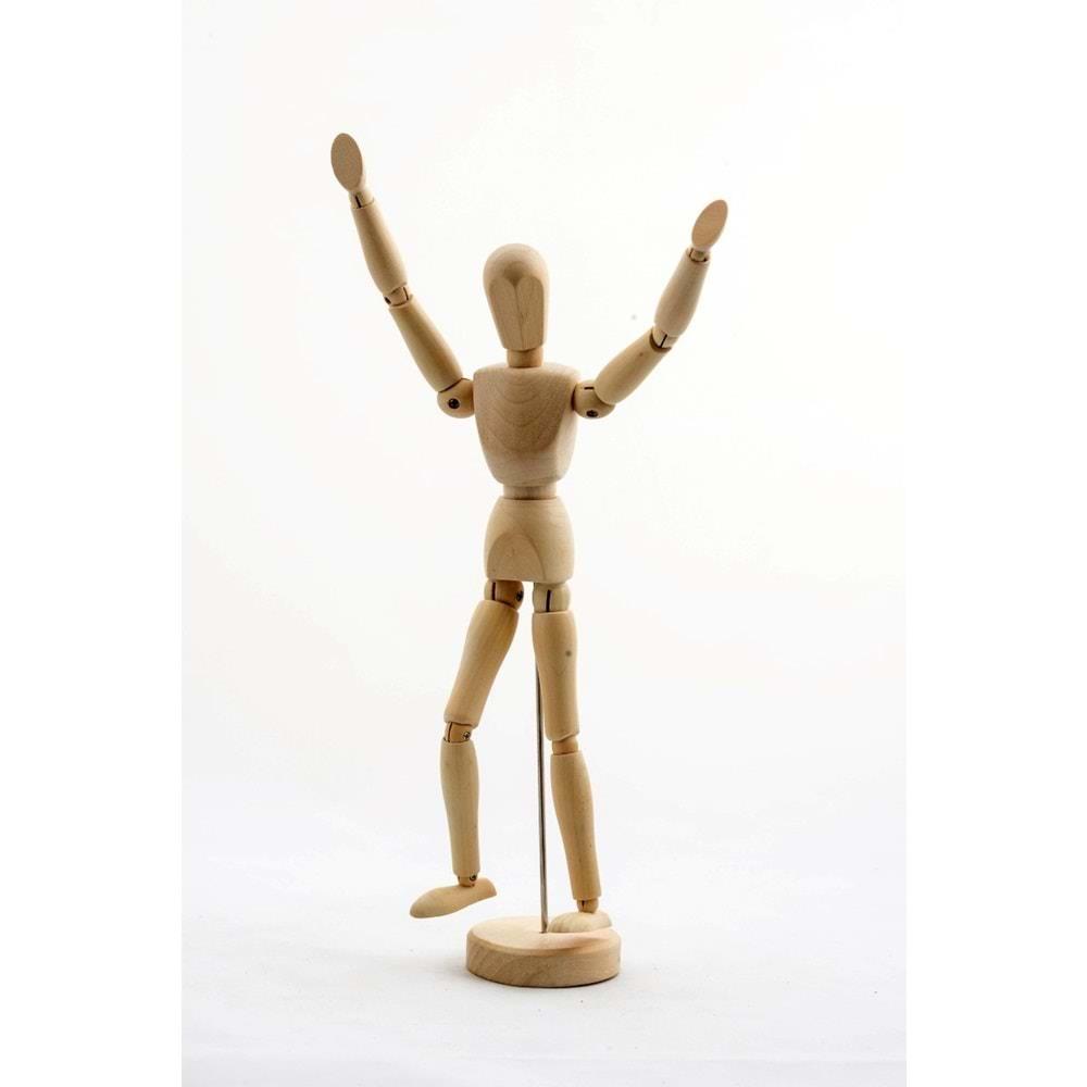 Ahsap Model Manken Ahsap Robot 30 Cm