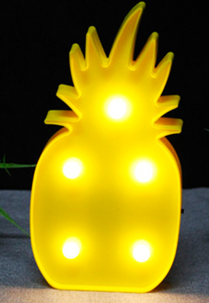 Led Isikli Ananas Gece Lambasi Dekoratif Led Aydinlatma