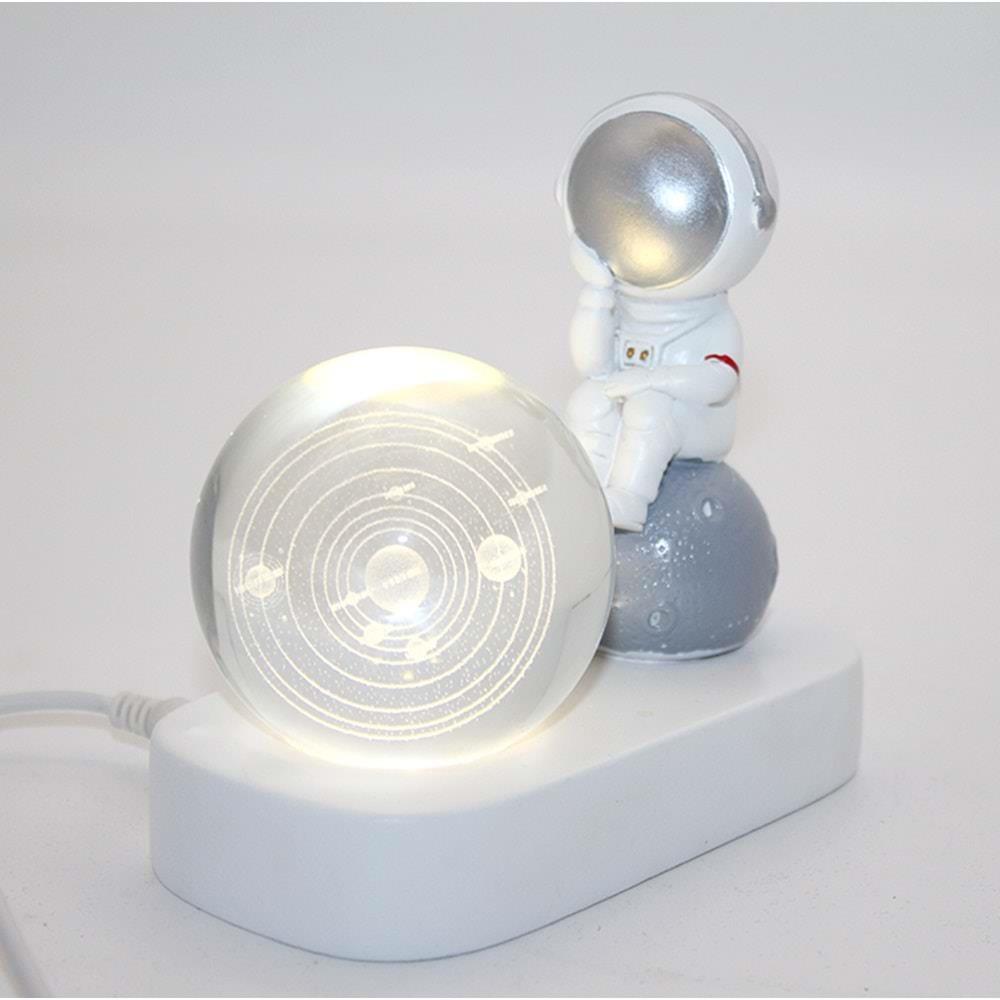 Astronot Ledli Kure Dekoratif Hediyelik