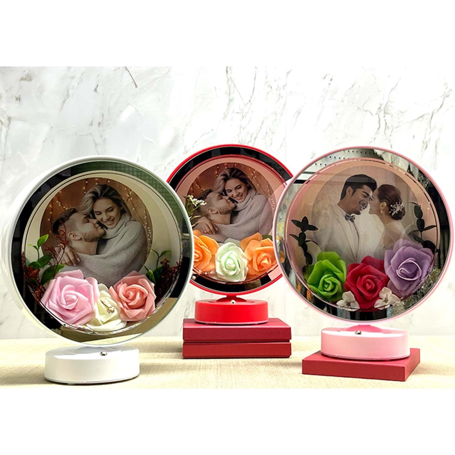 Fotograf Alanli Ledli Cerceve