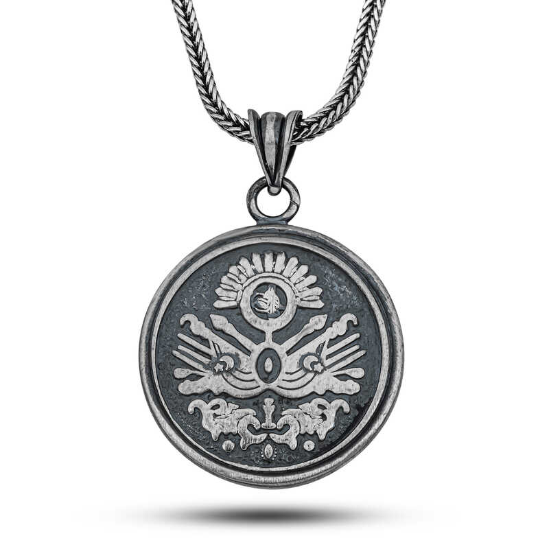 Gumus Osmanli Devlet Armali Cevsen Kolye